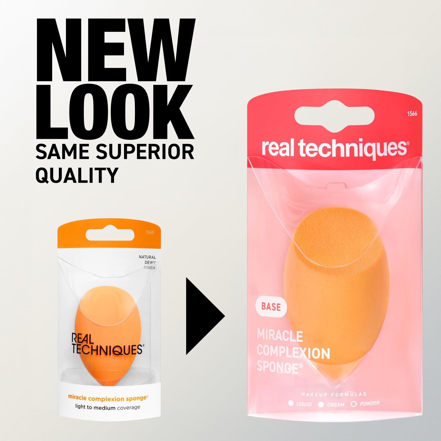 Real Techniques Miracle Complexion Sponge, Beauty Sponge, Makeup Blending & Foundation Application, Streak-Free, Full Coverage Finish, Vegan, Cruelty & Latex-Free, 1 Count